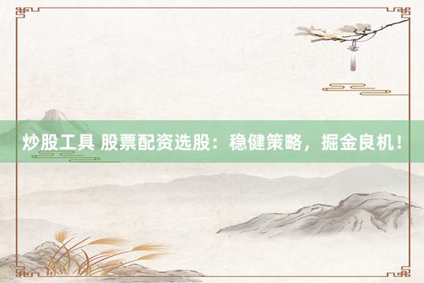 炒股工具 股票配资选股：稳健策略，掘金良机！